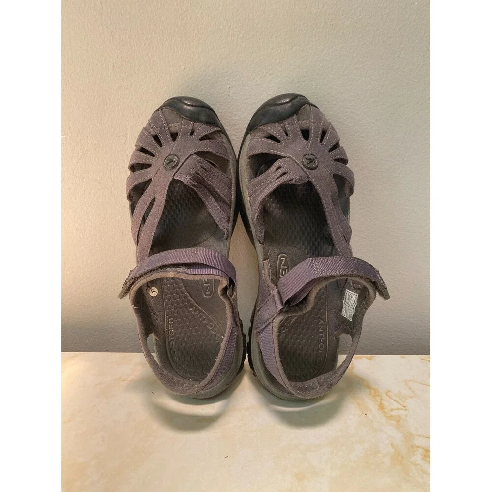 Keen Rose Black/Magnet Sandals Women's Size 8 Hiking Water-Resistant